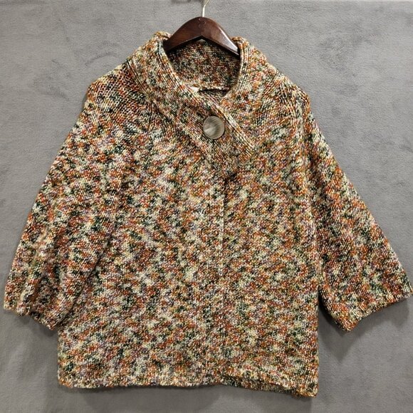 Dress Barn Women’s Wool Blend Cardigan Size 14/16 Button Knit‎ Boho - Picture 1 of 7